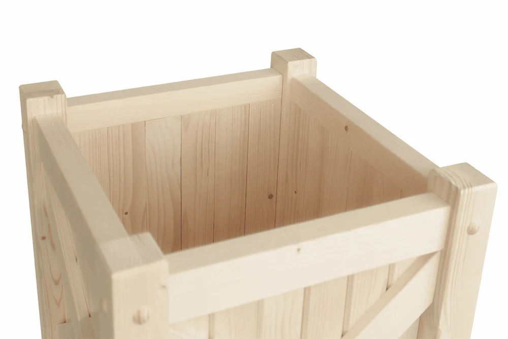 Деревянные вазоны и кашпо для цветов