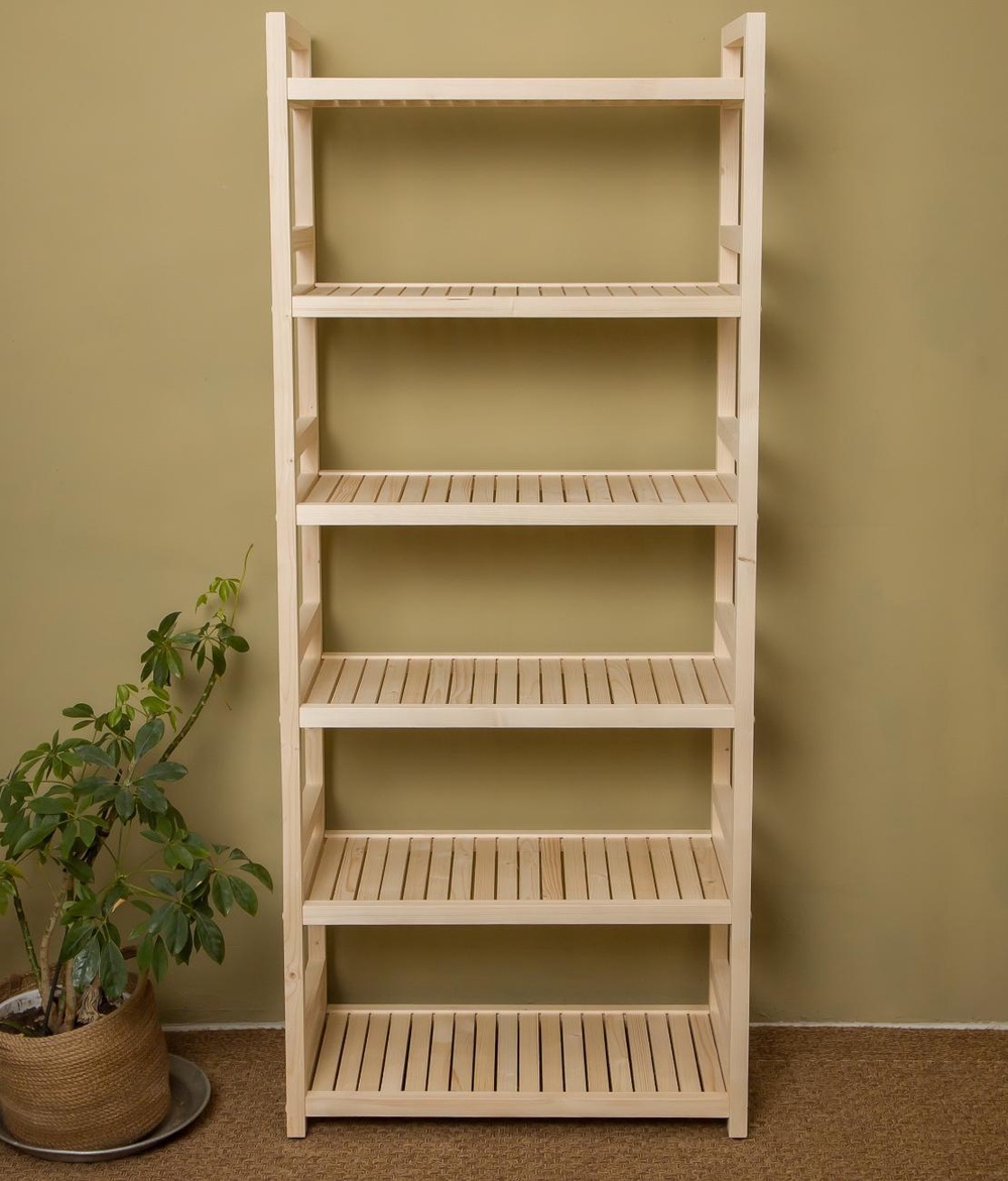 Деревянные стеллажи, тумбочки, этажерки на колесиках