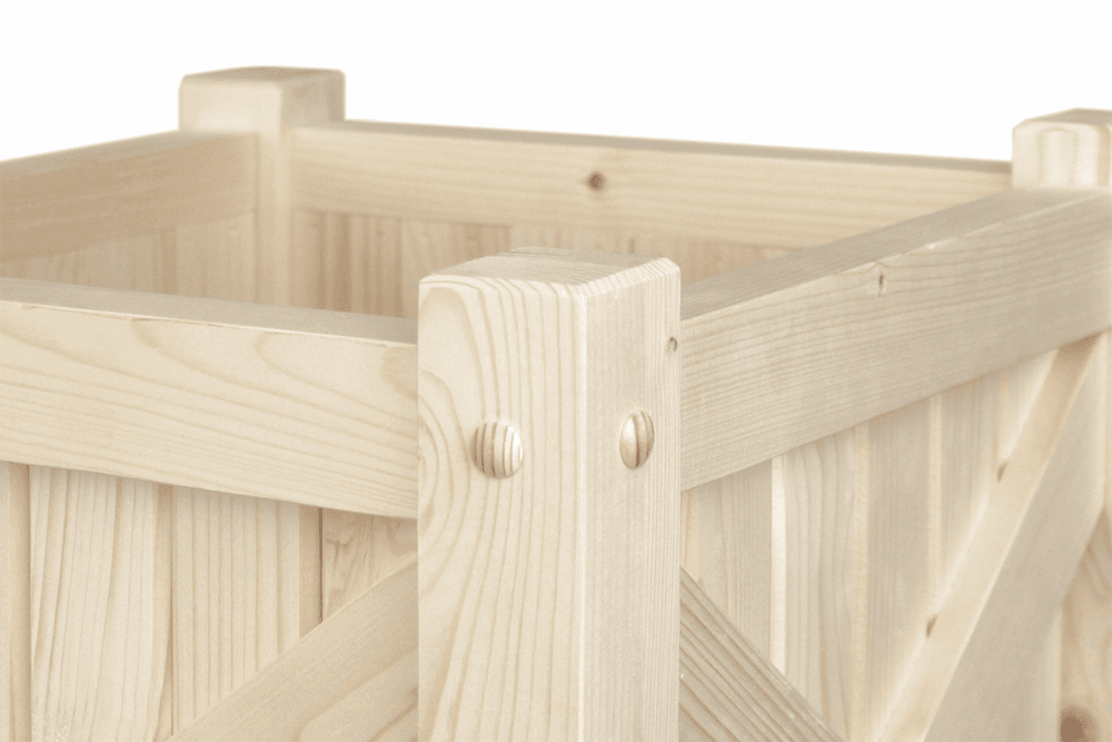 Деревянные вазоны и кашпо для цветов