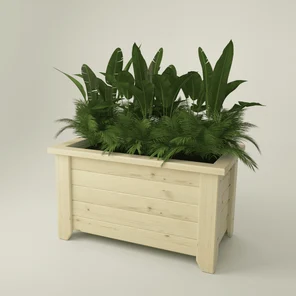Кашпо 55х96х54 см в Скандинавском стиле (Ящик для цветов, Цветочник из дерева) деревянный